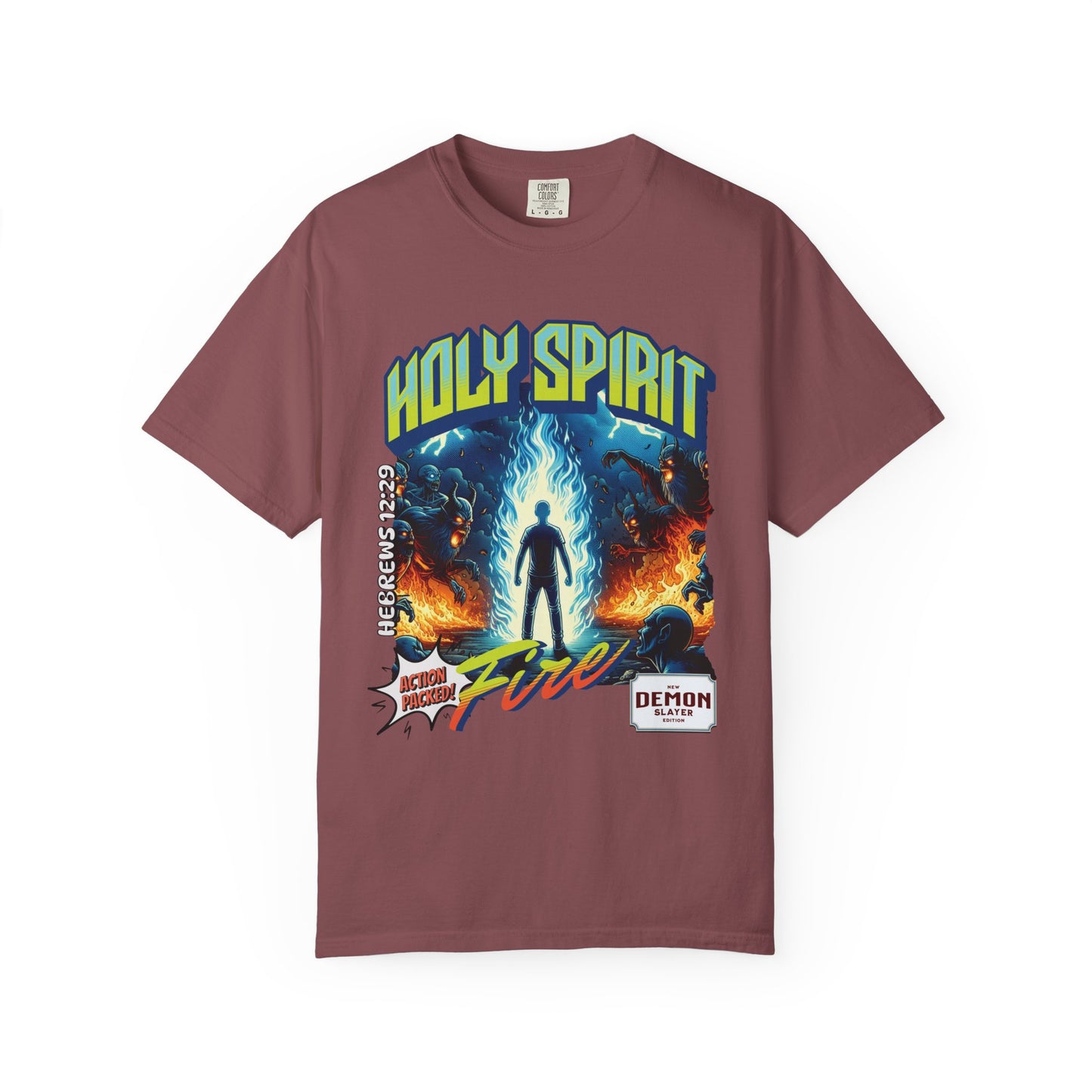 Holy Spirit Fire - Vintage Comic Book Christian Tee