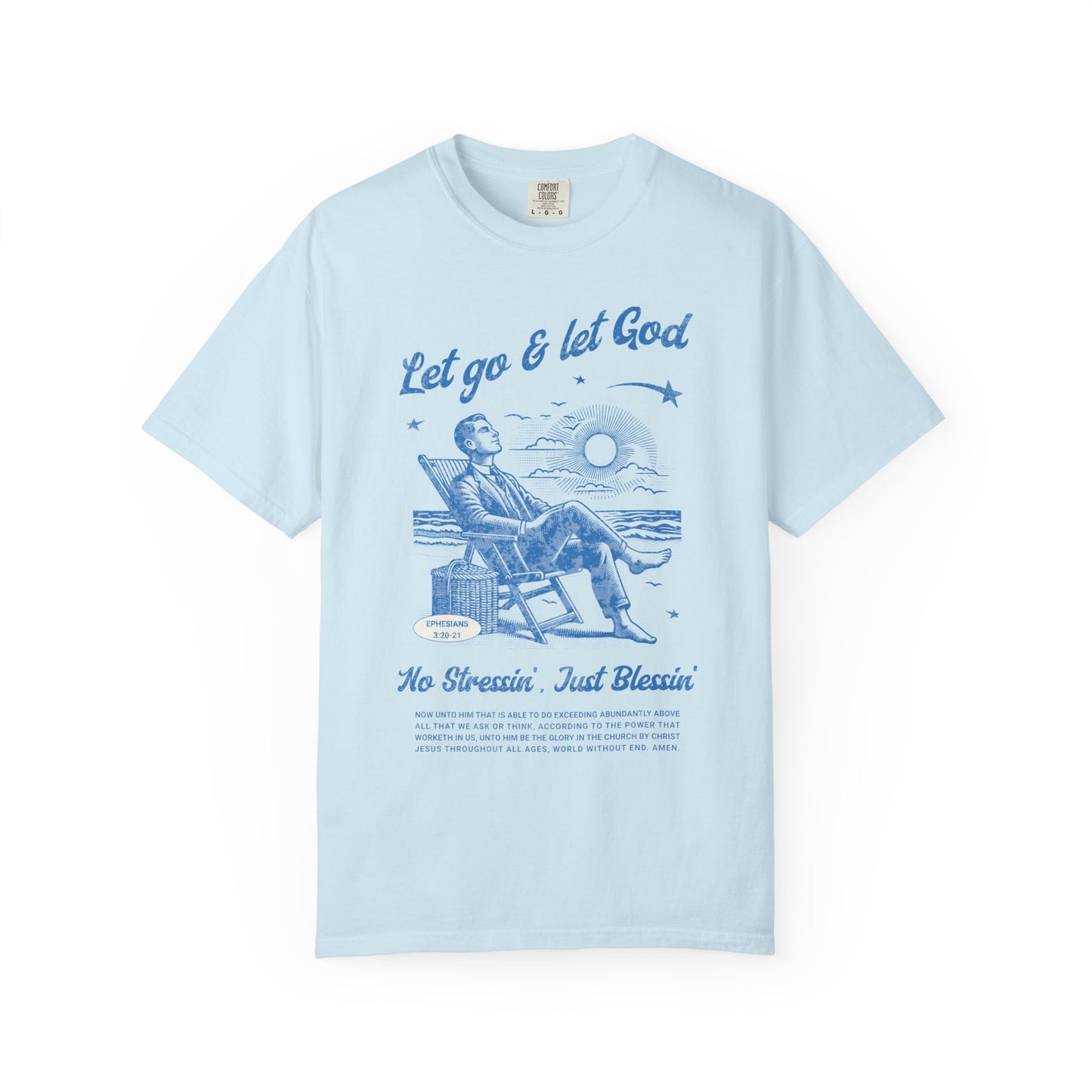 Let Go & Let God - Vintage Beach Faith Tee