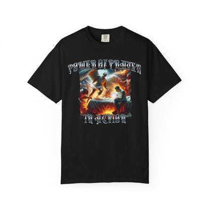Power of Prayer in Action - Spiritual Warfare Christian Tee