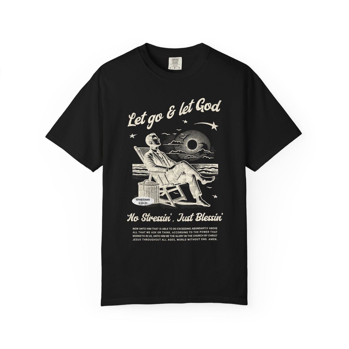 Let Go & Let God - Vintage Beach Faith Tee
