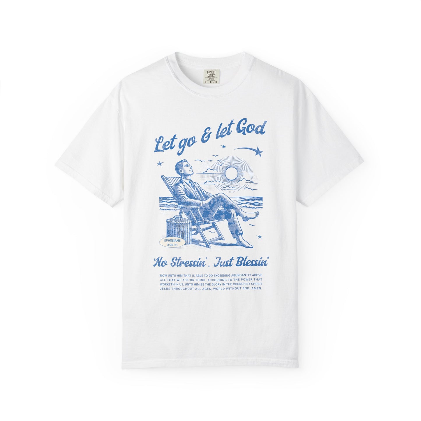Let Go & Let God - Vintage Beach Faith Tee