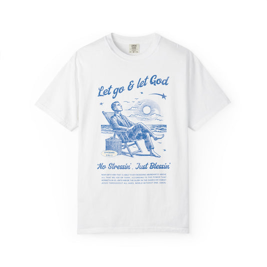 Let Go & Let God - Vintage Beach Faith Tee
