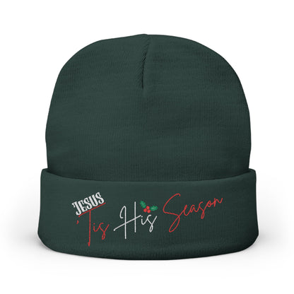 Jesus 'Tis His Season Embroidery Beanie