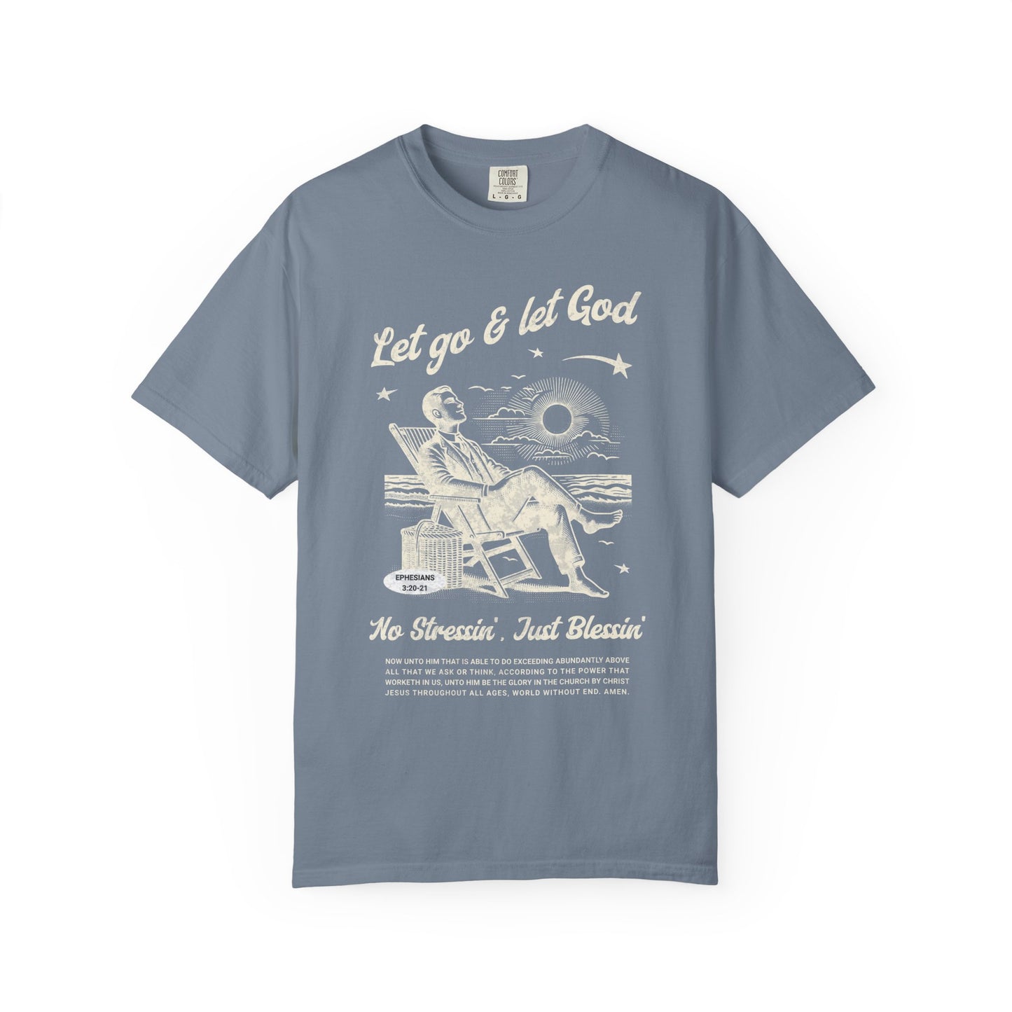 Let Go & Let God - Vintage Beach Faith Tee