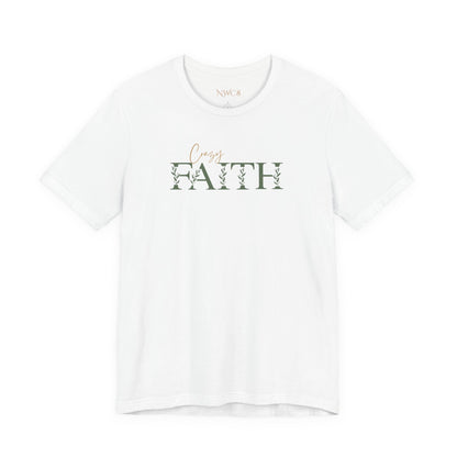 Crazy Faith - Botanical Script Christian Tee