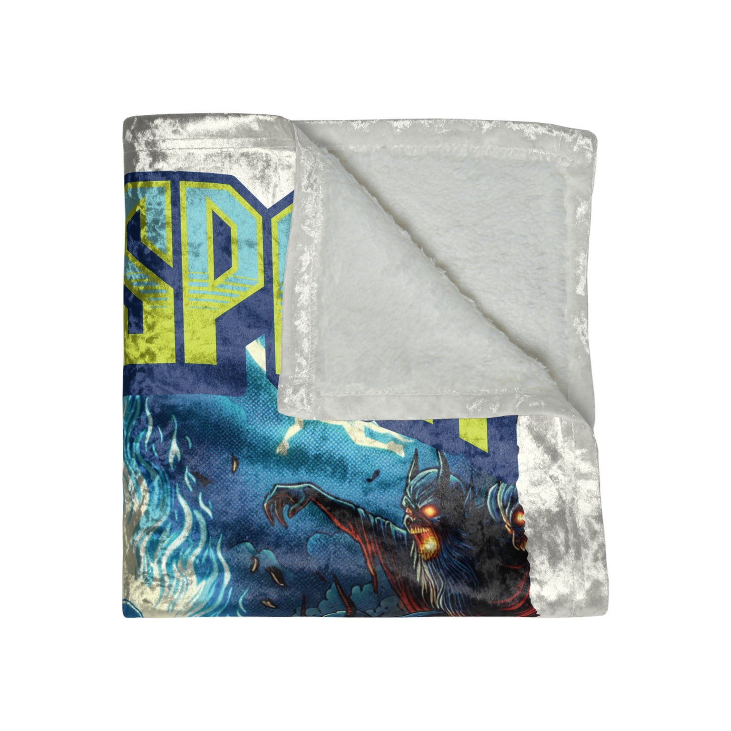 Holy Spirit Fire - Crushed Velvet Blanket