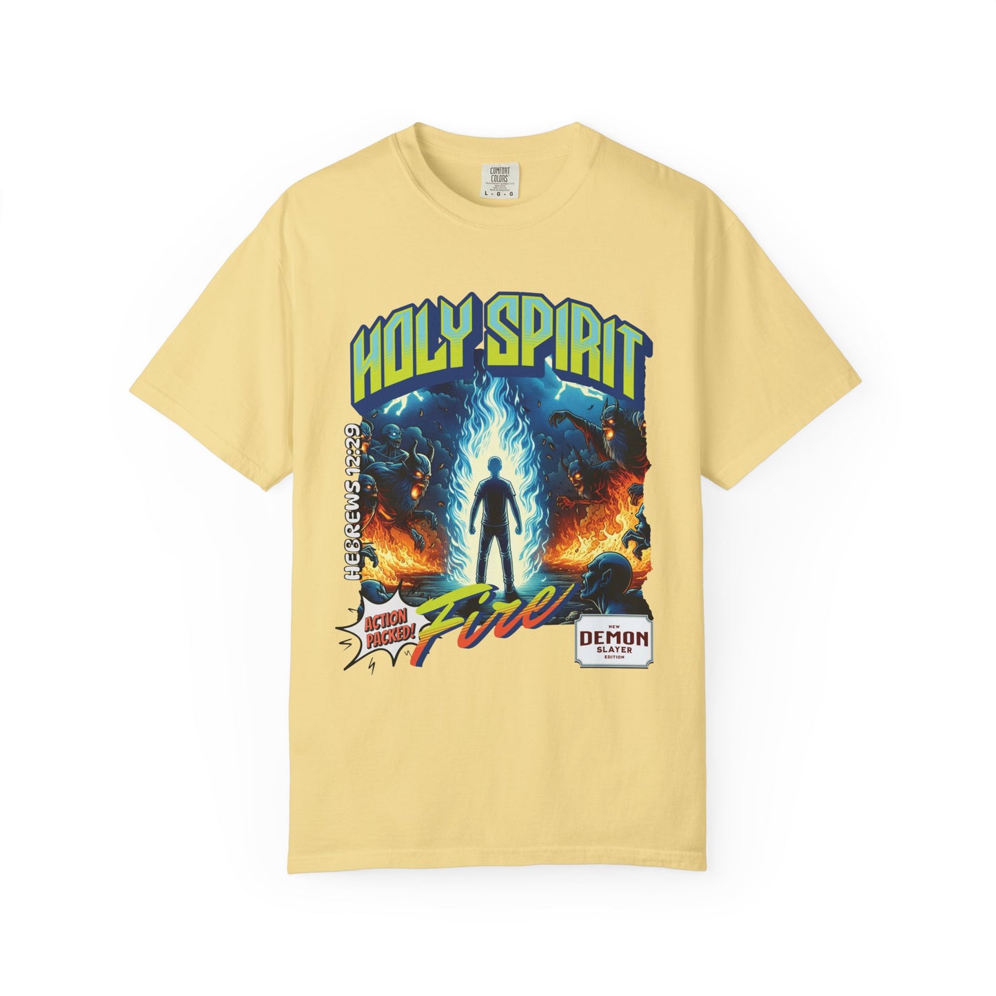 Holy Spirit Fire - Vintage Comic Book Christian Tee