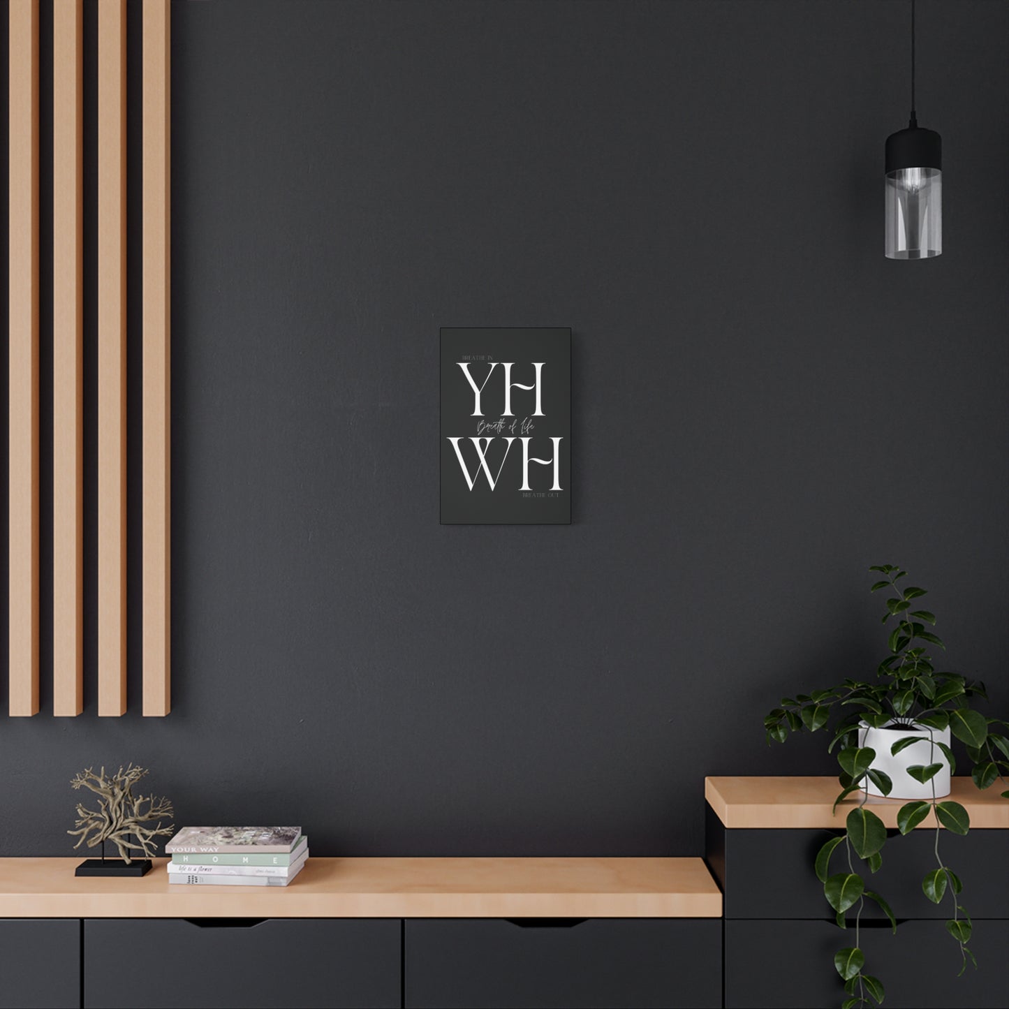 YHWH Breath of Life - Minimalistic Canvas Wall Art