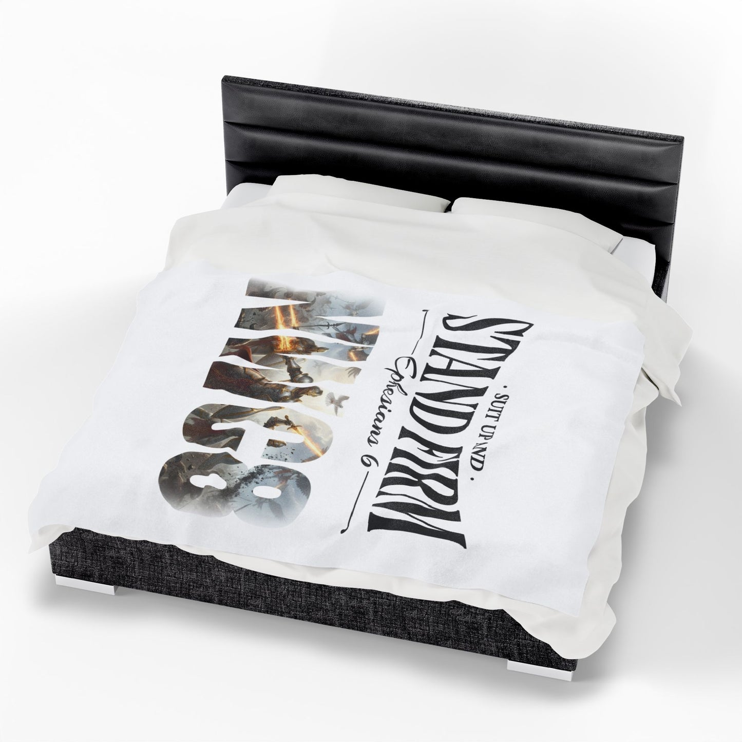 Suit Up and Stand Firm Ephesians 6 - Plush Blanket