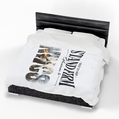 Suit Up and Stand Firm Ephesians 6 - Plush Blanket