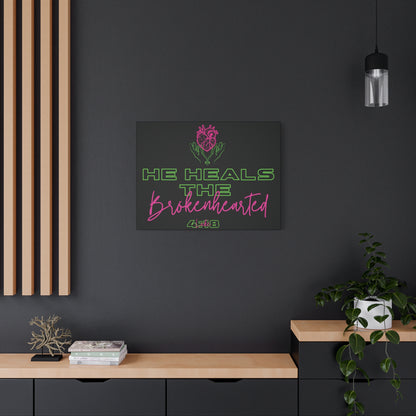 He Heals the Brokenhearted - Canvas Wall Art
