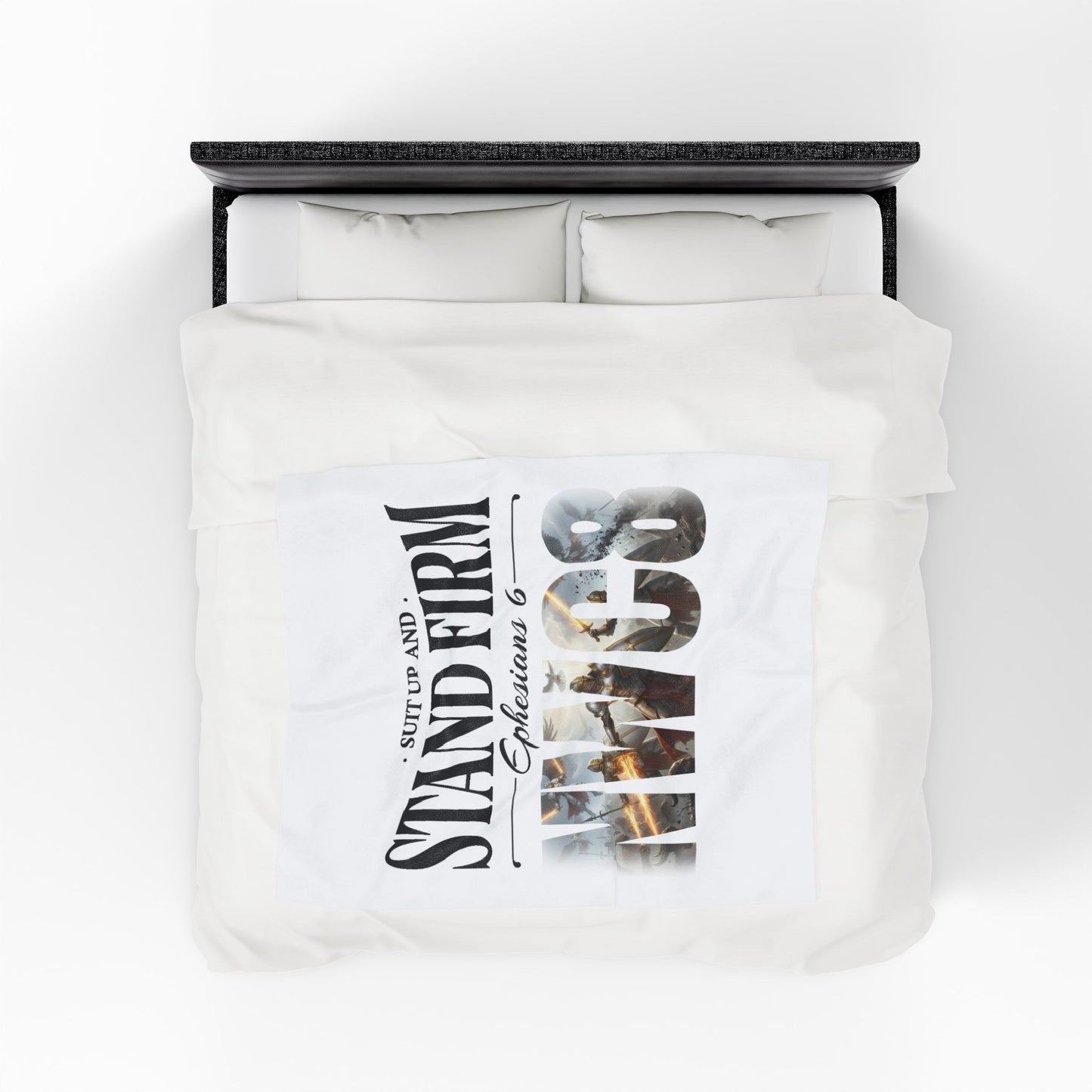 Suit Up and Stand Firm Ephesians 6 - Plush Blanket