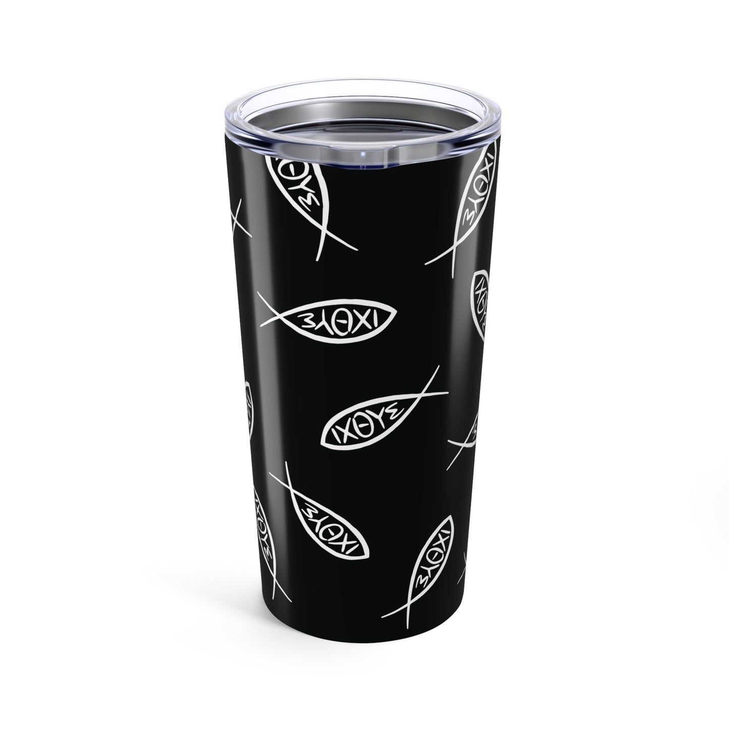 Jesus Ichthys Fish Pattern - Tumbler 20oz
