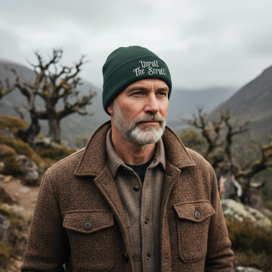 Mature Man Olive Beanie