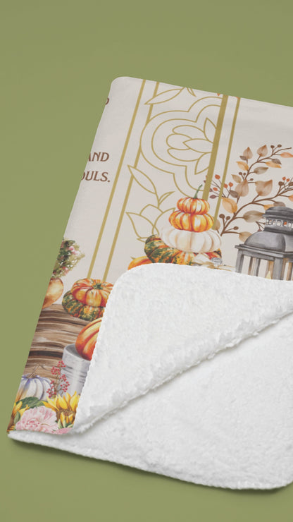 I Will Give You Rest - Matthew 11:28-30 Fall Sherpa Blanket